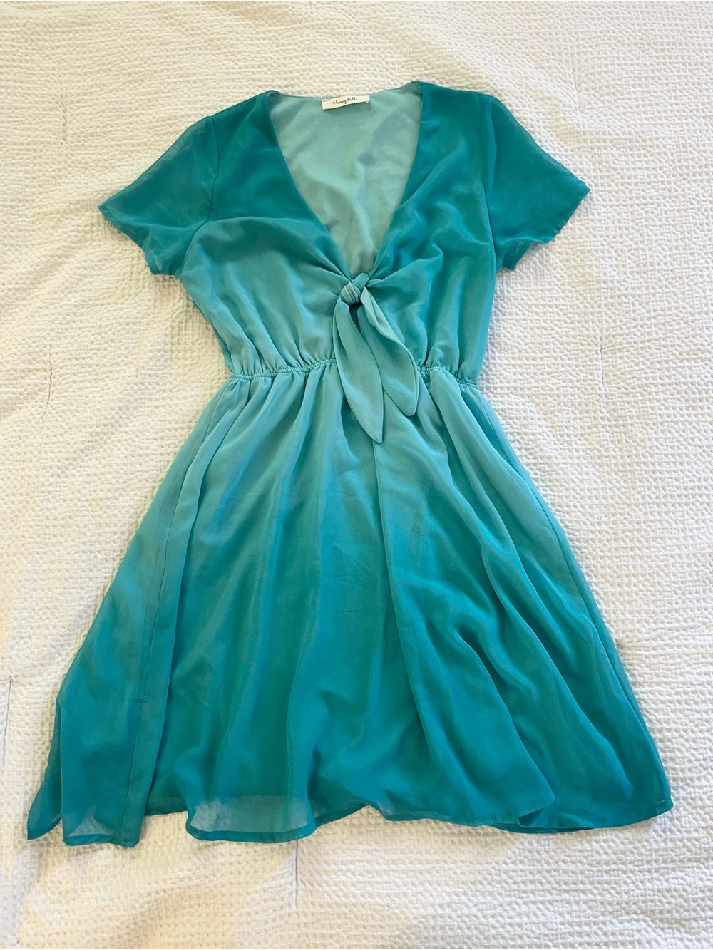 Ombré front tie Flowing boho hippie dress